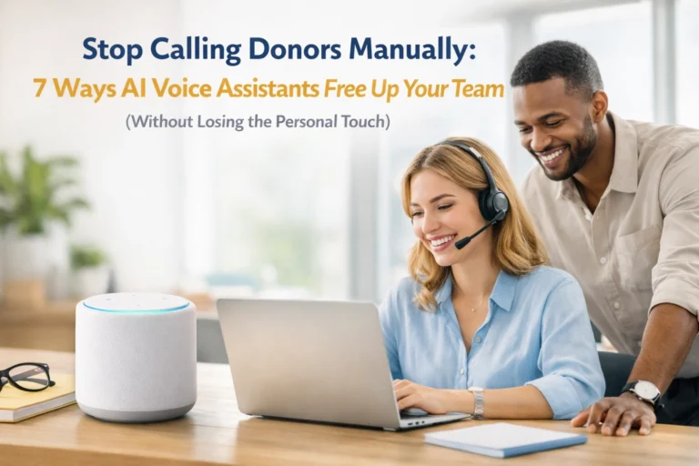 Stop Calling Donors Manually: 7 Ways AI Voice Assistants Free Up Your Team (Without Losing the Personal Touch)