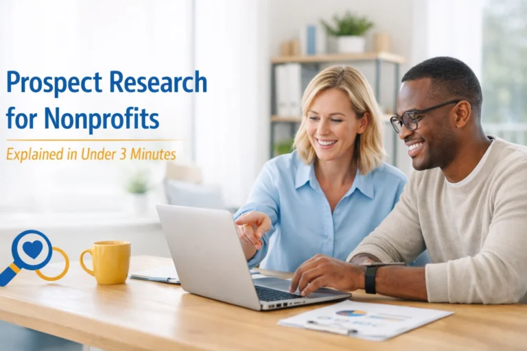 Prospect Research for Nonprofits Explained in Under 3 Minutes