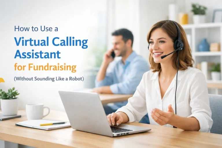 How to Use a Virtual Calling Assistant for Fundraising (Without Sounding Like a Robot)