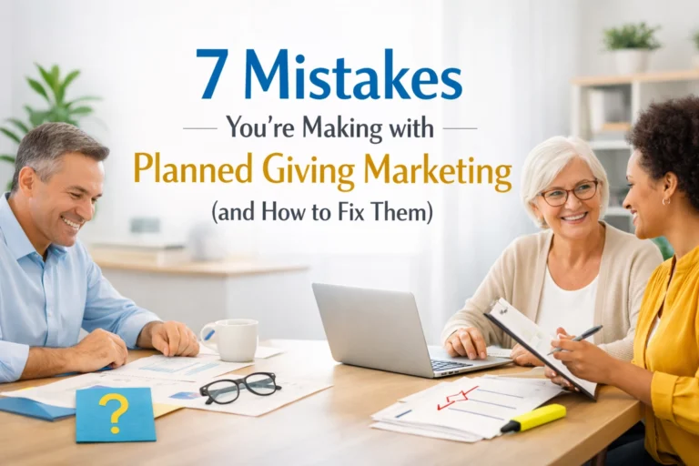7 Mistakes You’re Making with Planned Giving Marketing (and How to Fix Them)