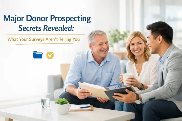Major Donor Prospecting Secrets Revealed: What Your Surveys Aren’t Telling You