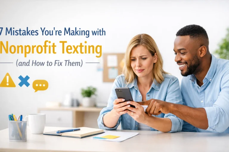 7 Mistakes You’re Making with Nonprofit Texting (and How to Fix Them)