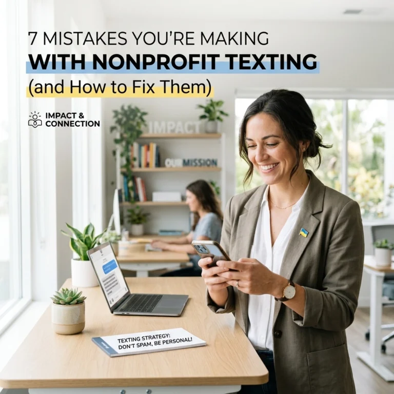 7 Mistakes You’re Making with Nonprofit Texting (and How to Fix Them)
